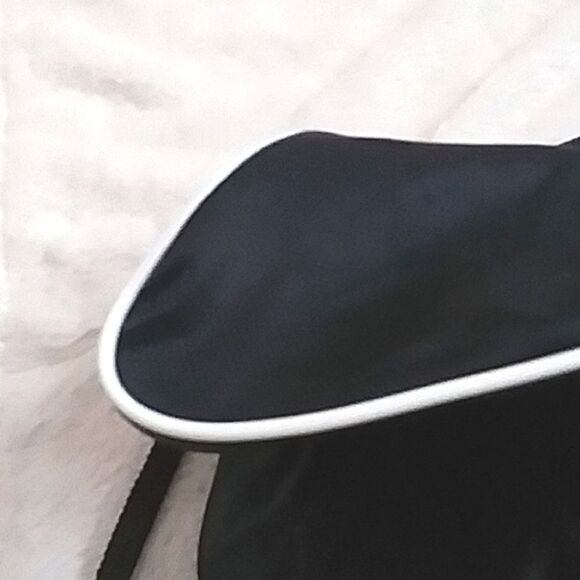 Adidas Sackpack Drawstring Backpack Black White 18X13X4 - Picture 4 of 14